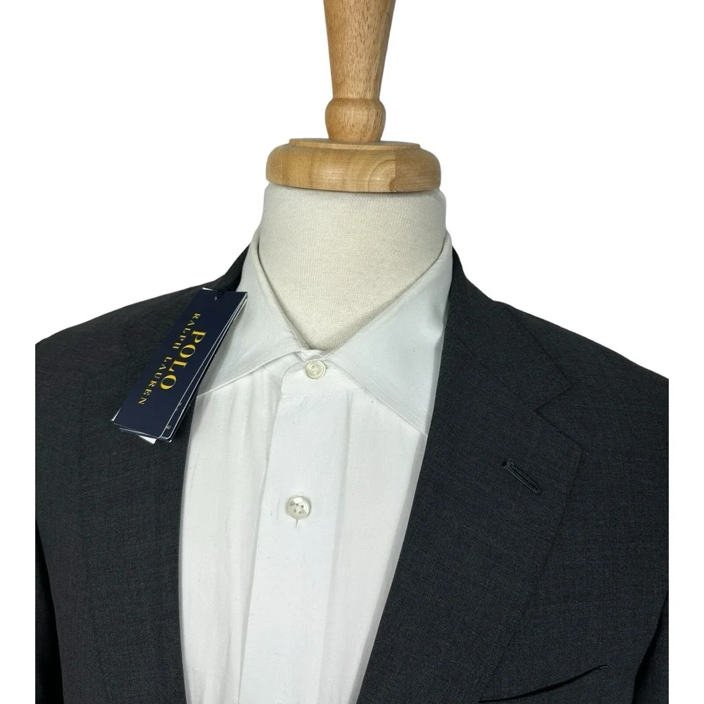 Polo Ralph Lauren Current Gray Wool Blend Mens Blazer Size XL NWT 398$